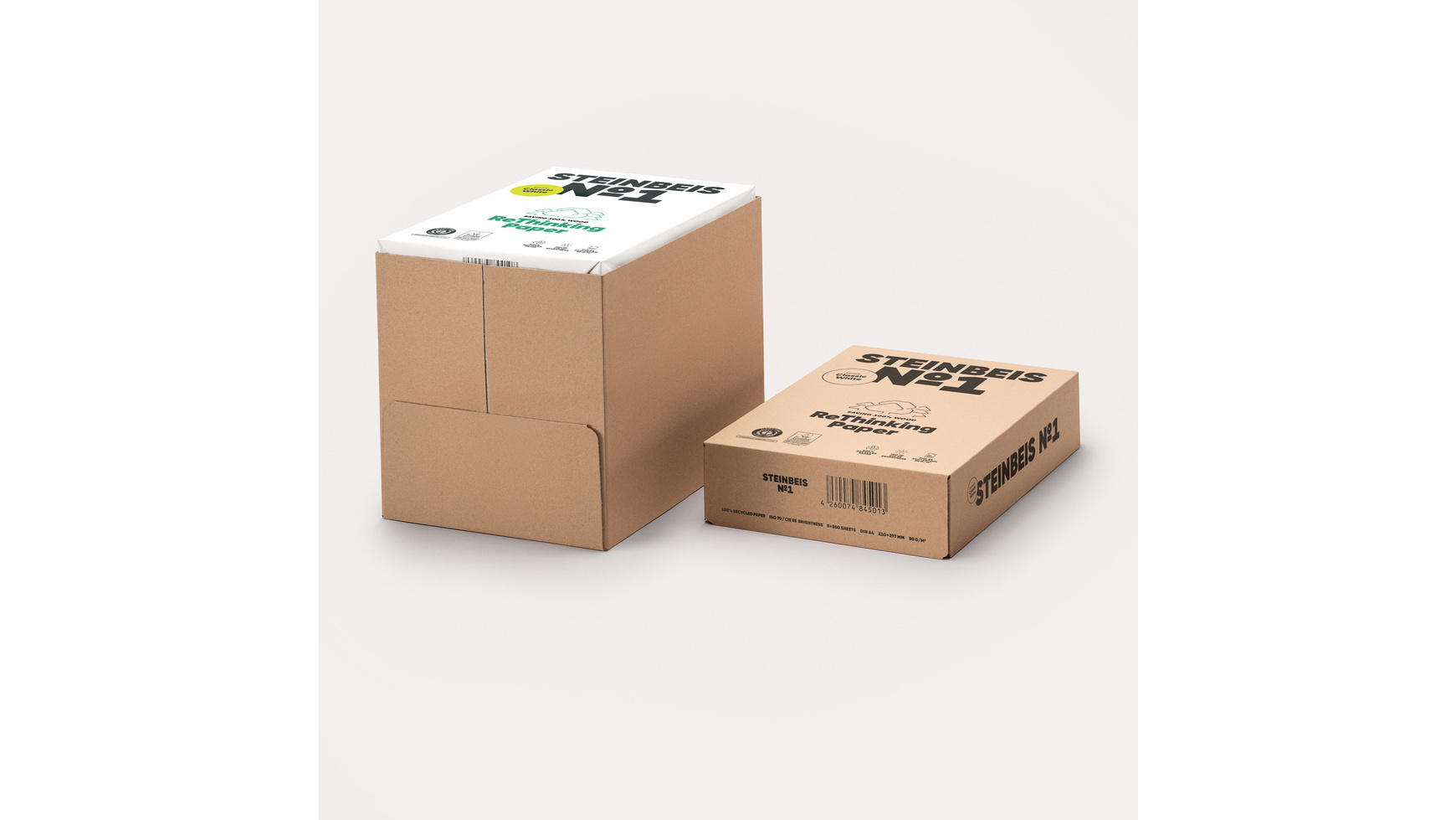 Steinbeis No. 2 – Trend White Recyclingpapier A4 80g/m² 2500 Blatt/Karton